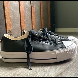 Chuck Taylor All Star leather platform sneakers